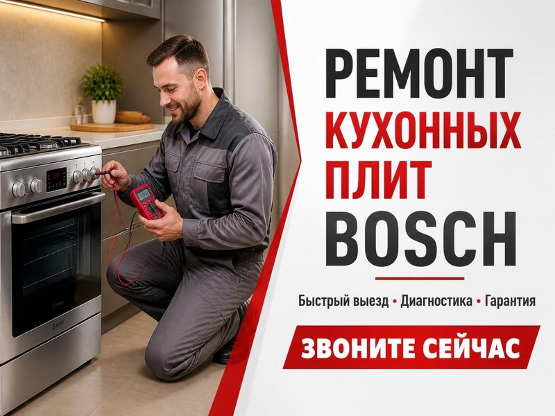 Ремонт кухонных плит Bosch — Илья, фото