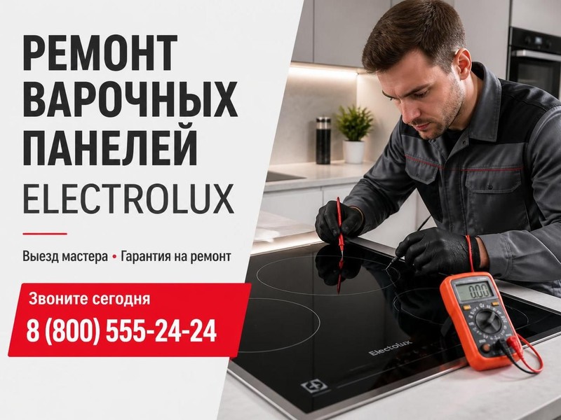 Ремонт варочных панелей Electrolux — Павел, фото