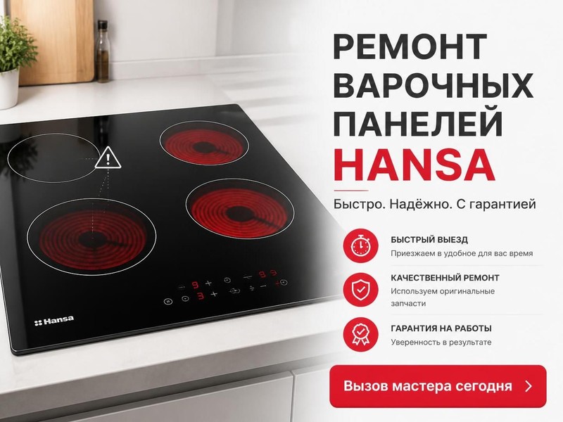 Ремонт варочных панелей Hansa — Сергей, фото