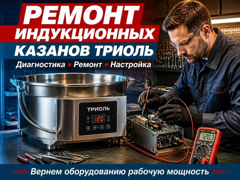 Ремонт индукционных казанов Триоль