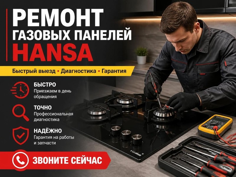 Ремонт газовых панелей Hansa