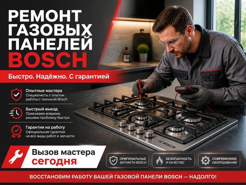 Ремонт газовых панелей Bosch