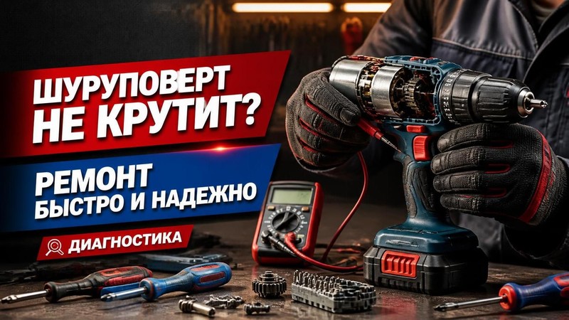 Шуруповерт не крутит: ремонт