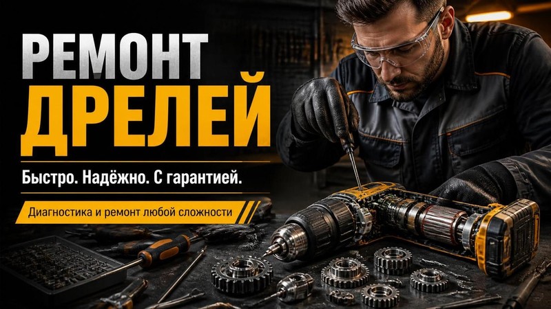 Ремонт дрелей