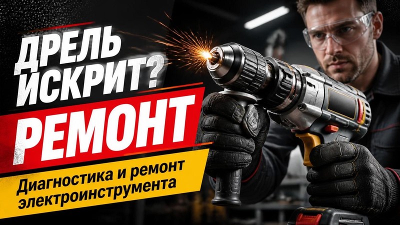 Дрель искрит: ремонт