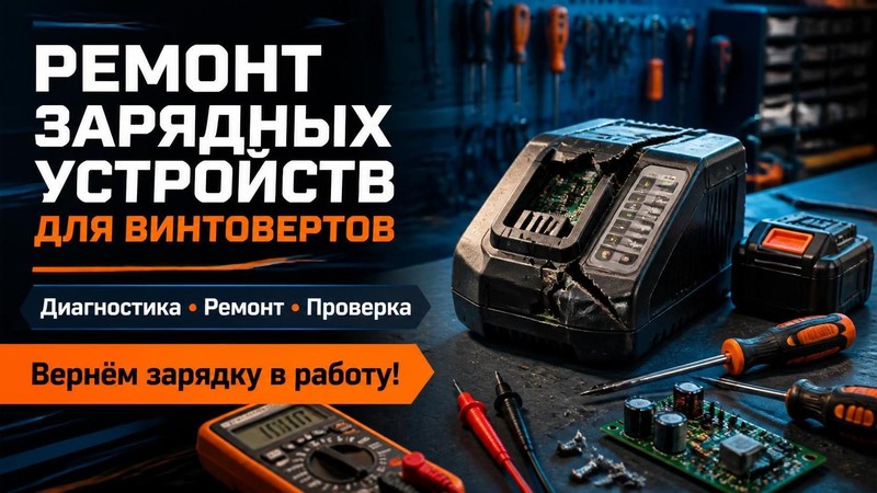 Ремонт зарядного устройства винтоверта