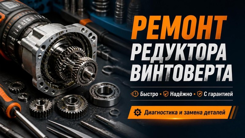 Ремонт редуктора винтоверта