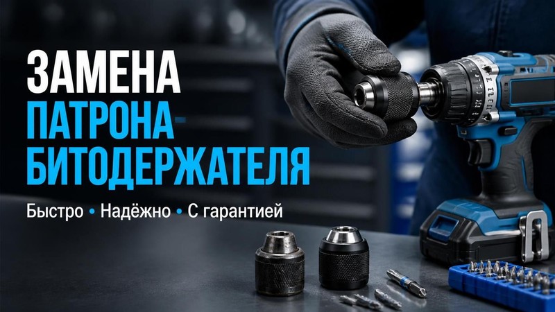 Замена патрона-битодержателя