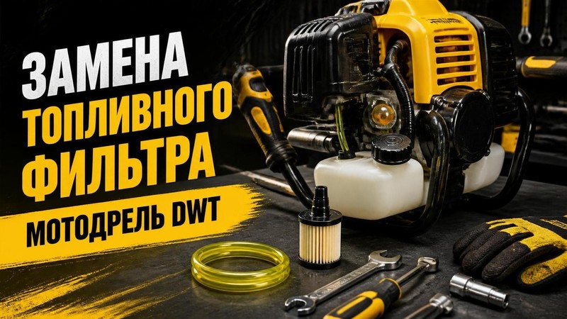 Замена топливного фильтра мотодреля DWT