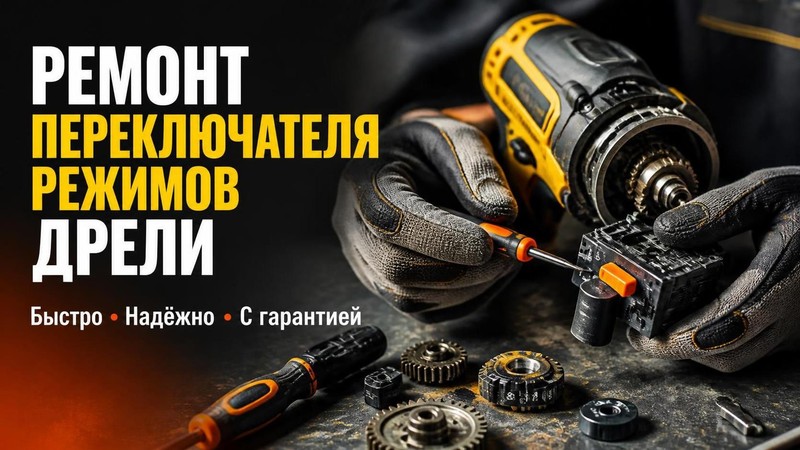 Ремонт переключателя режимов дрели