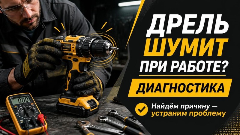 Дрель шумит при работе: диагностика