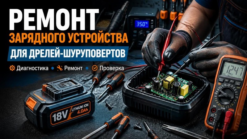 Ремонт зарядного устройства дрели-шуруповерта