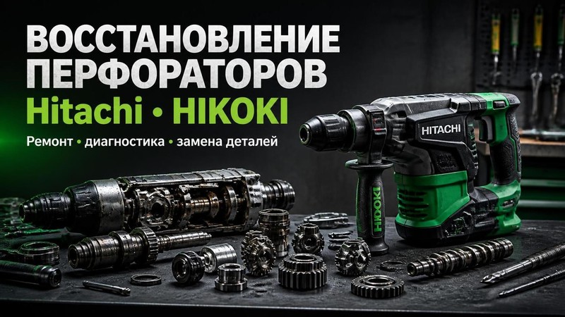 Восстановление перфораторов Hitachi, HIKOKI