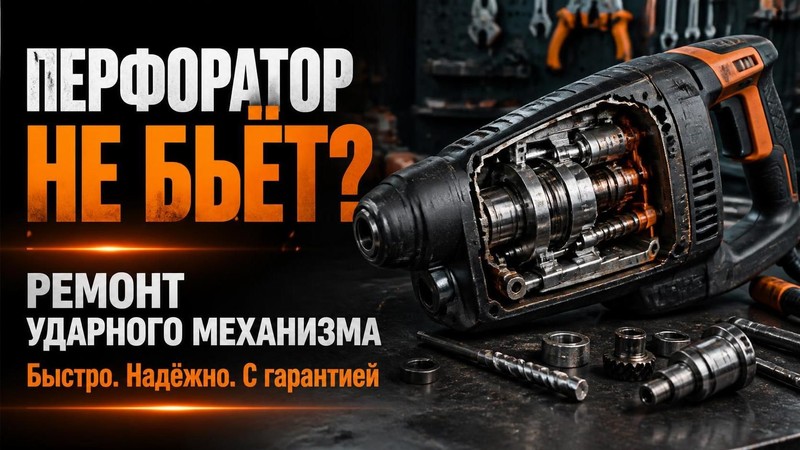 Перфоратор не бъет: ремонт ударного механизма