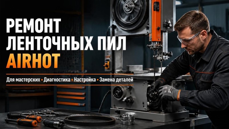 Ремонт ленточных пил AIRHOT для мастерских