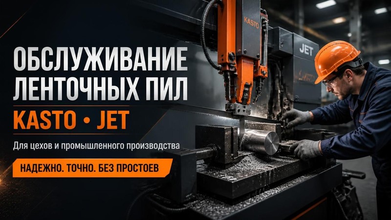 Обслуживание ленточных пил Kasto, Jet для цехов