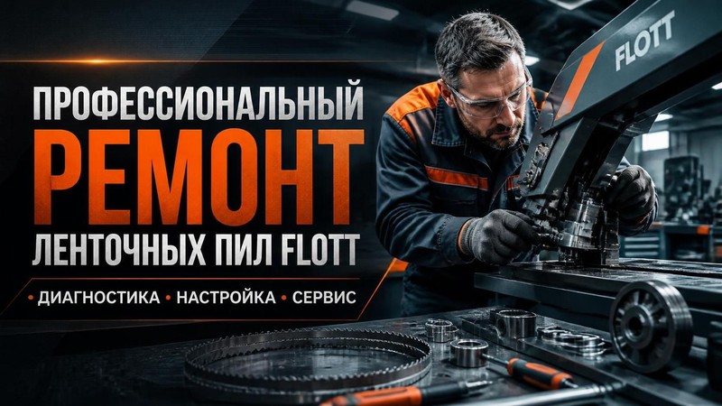 Профессиональный ремонт ленточных пил Flott