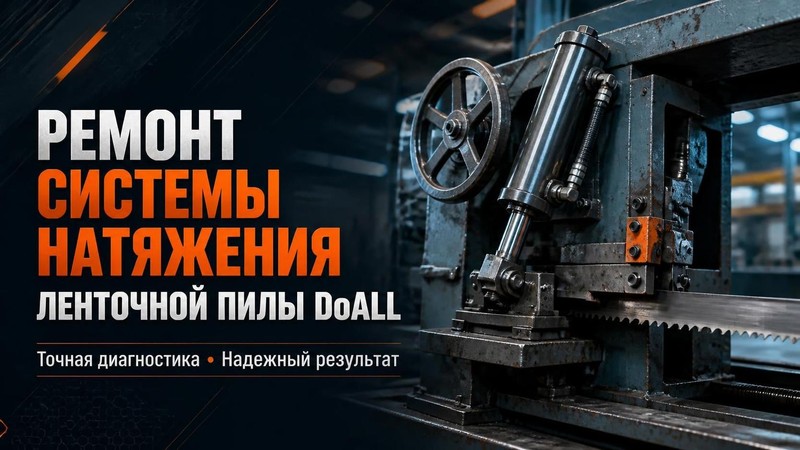 Ремонт системы натяжения ленточной пилы DoALL