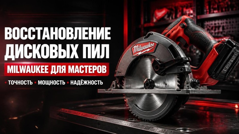Восстановление дисковых пил MILWAUKEE для мастеров