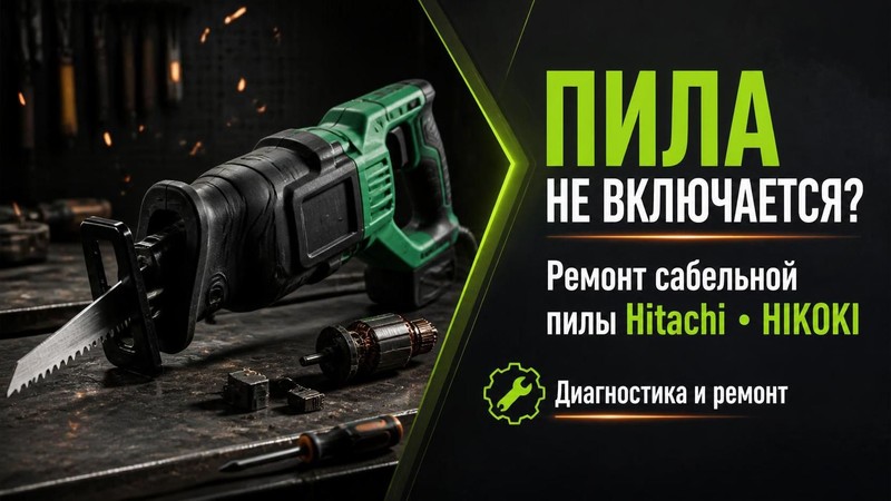 Пила не включается: ремонт сабельной пилы Hitachi, HIKOKI