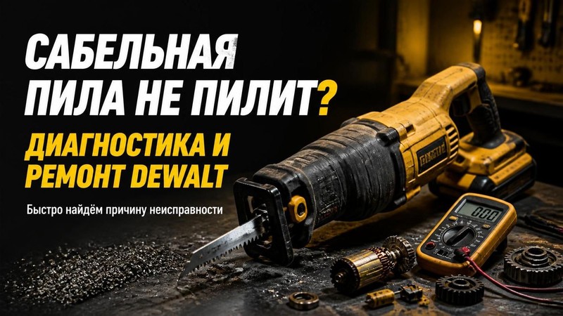 Сабельная пила не пилит: диагностика и ремонт DEWALT