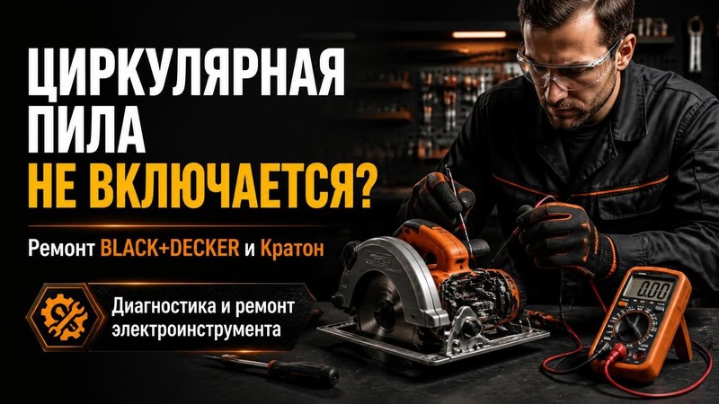 Циркулярная пила не включается: ремонт BLACK+DECKER, Кратон