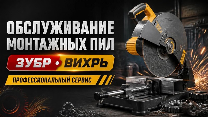 Монтажная пила для проф-использования: обслуживание ЗУБР, Вихрь