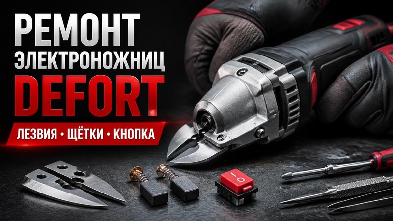 Ремонт электроножниц DEFORT: лезвия, щётки, кнопка