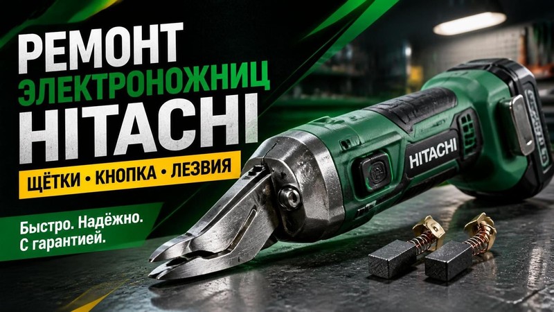 Ремонт электроножниц Hitachi: щётки, кнопка, лезвия