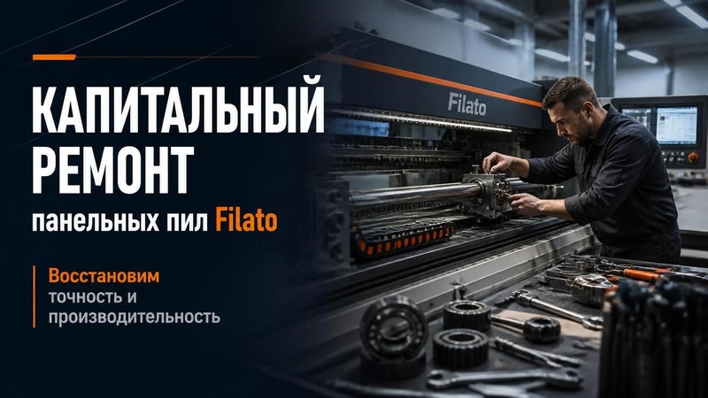 Капитальный ремонт панельных пил Filato