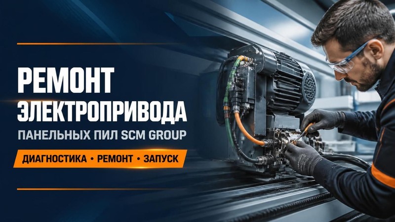 Ремонт электропривода панельных пил SCM Group