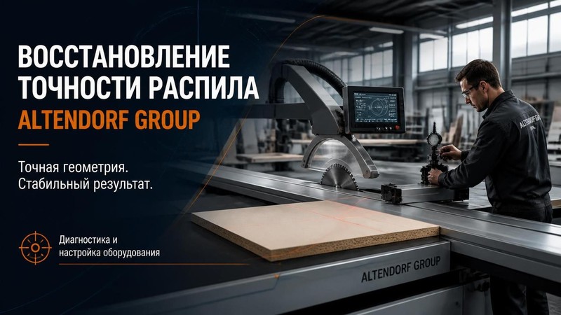 Восстановление точности распила Altendorf Group