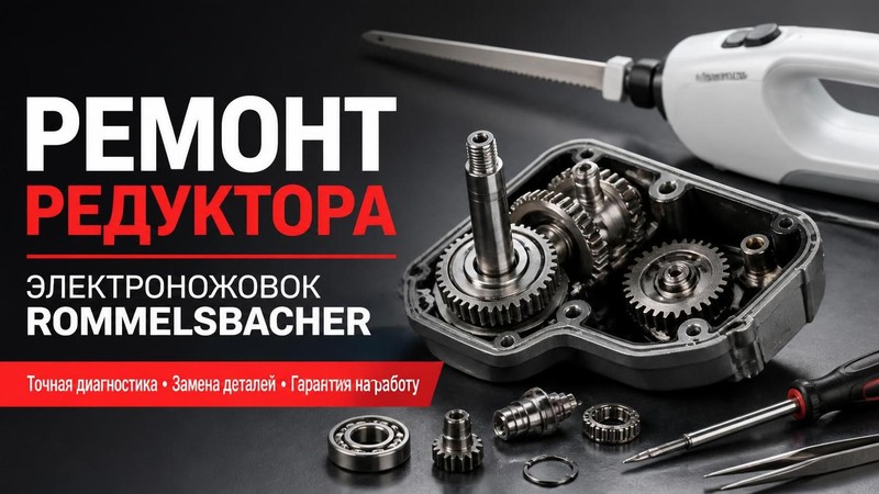 Ремонт редуктора электроножовок ROMMELSBACHER