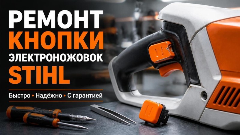 Ремонт кнопки электроножовок Штиль