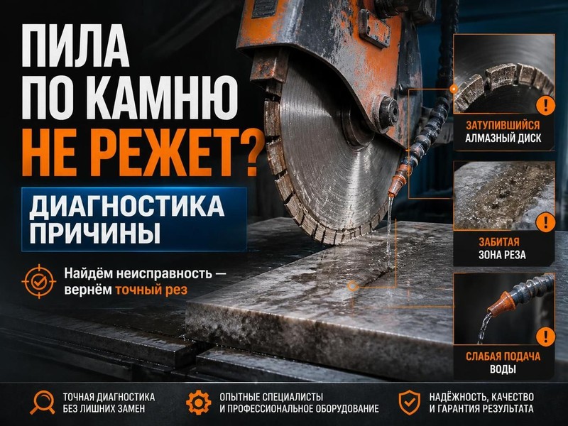 Пила по камню не режет: диагностика