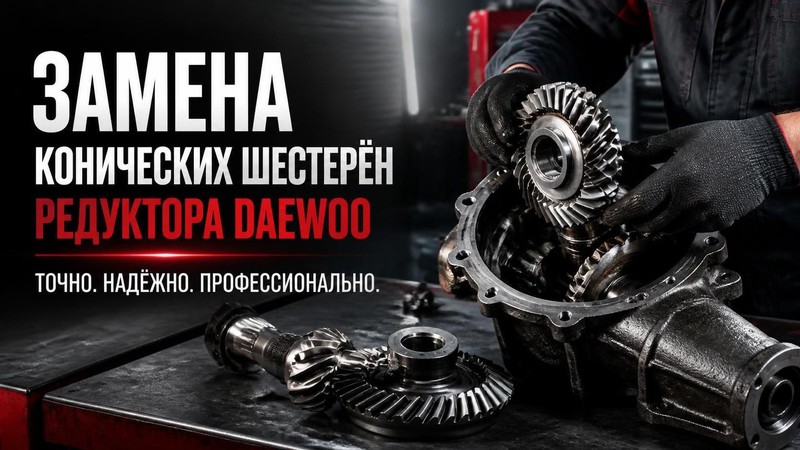Замена конических шестерён редуктора в DAEWOO — Николай, фото