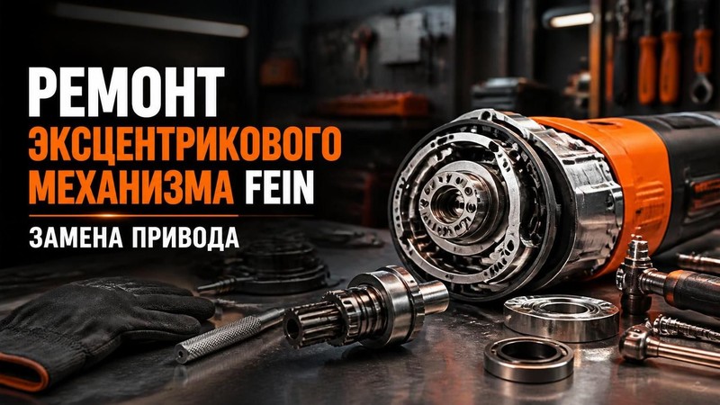 Ремонт эксцентрикового механизма FEIN: замена привода