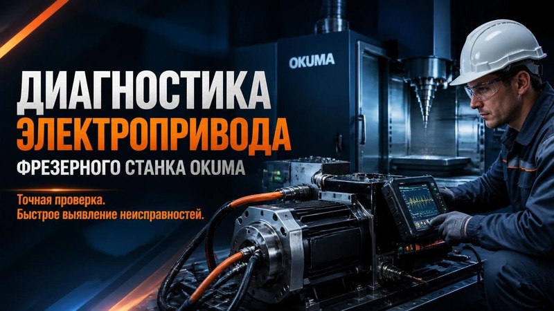Диагностика электропривода фрезерного станка Okuma