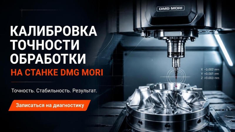 Калибровка точности обработки на станке DMG MORI