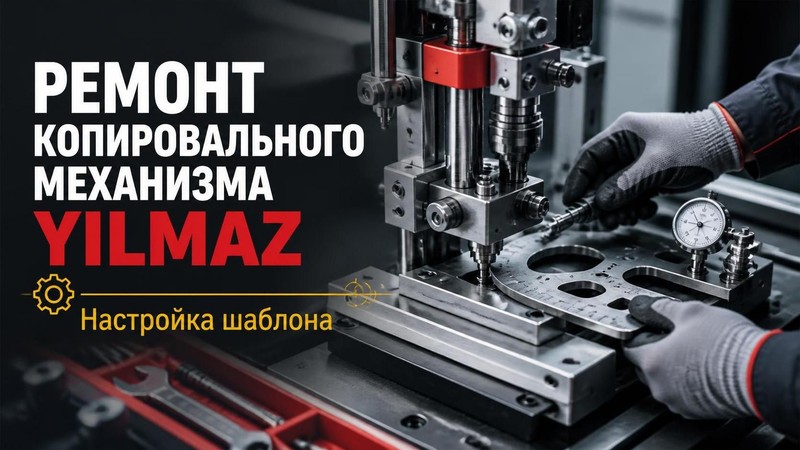 Ремонт копировального механизма Yilmaz: настройка шаблона