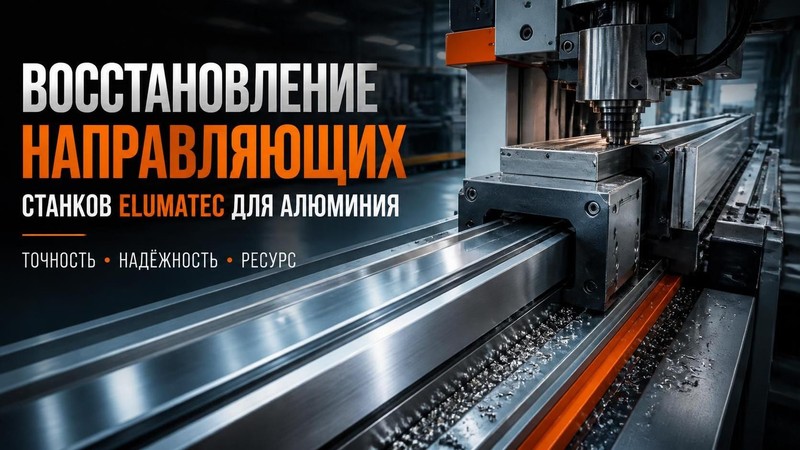 Восстановление направляющих станка Elumatec для алюминия