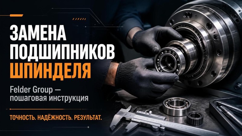 Замена подшипников шпинделя Felder Group: пошаговая инструкция