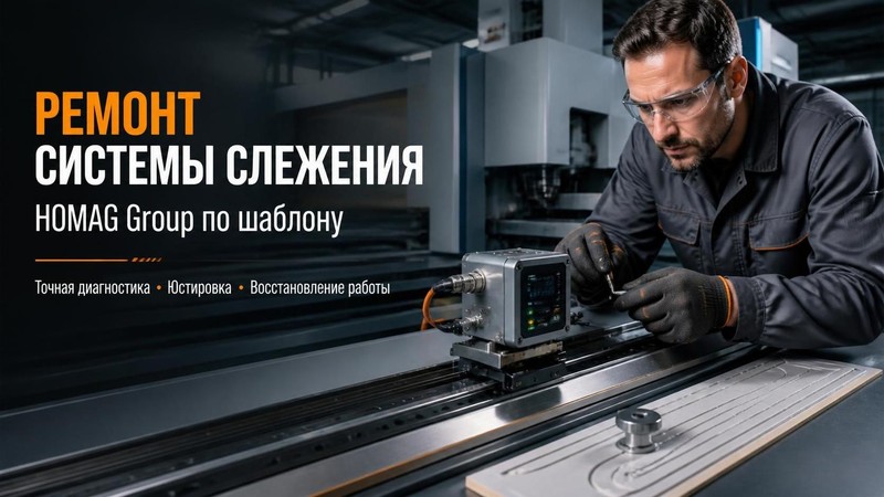 Ремонт системы слежения HOMAG Group за шаблоном