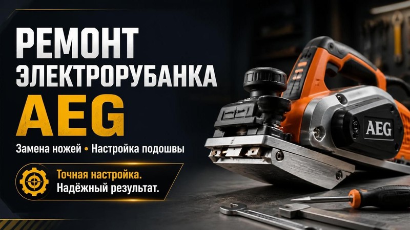 Ремонт электрорубанка Aeg: замена ножей и настройка подошвы