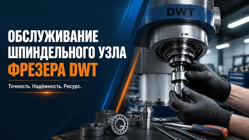 Обслуживание шпиндельного узла фрезера DWT