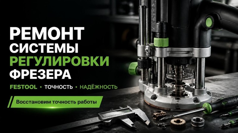 Ремонт системы регулировки фрезера FESTOOL