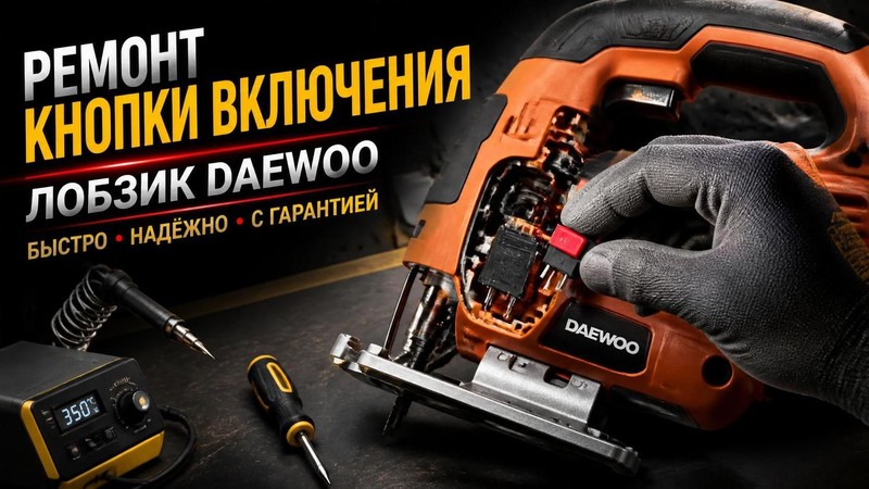 Ремонт кнопки включения лобзика DAEWOO