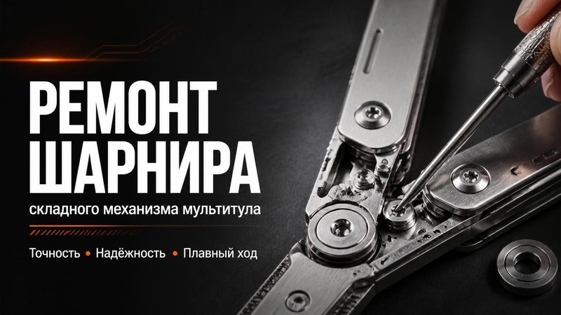 Ремонт шарнира складного механизма мультитула Leatherman