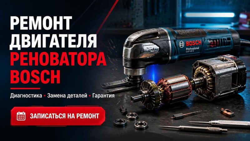 Ремонт двигателя реноватора Bosch