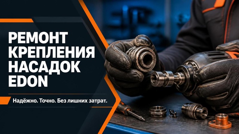 Ремонт крепления насадок EDON